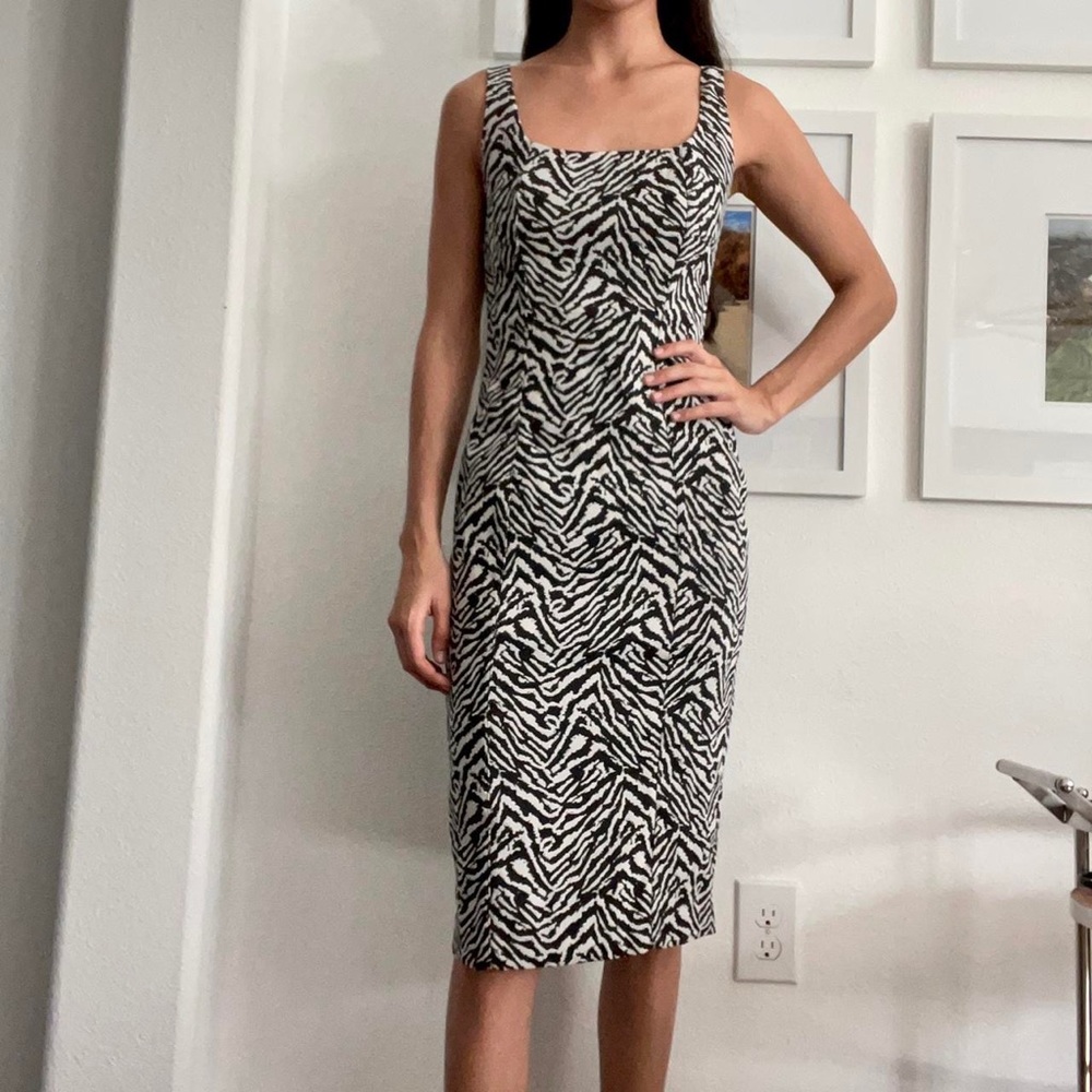 BANANA REPUBLIC - zebra print dress
